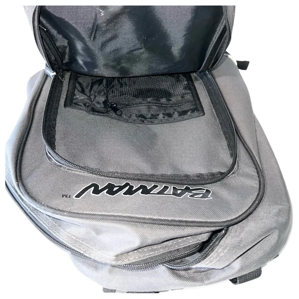 Six Flags Batman Backpack Black Grey Kids